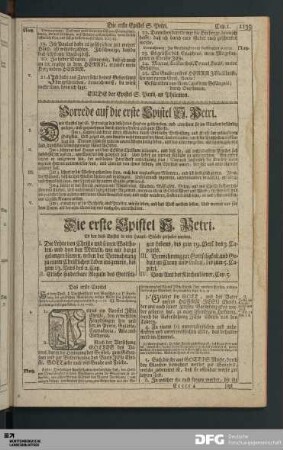 Die erste Epistel S. Petri