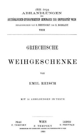 Griechische Weihgeschenke