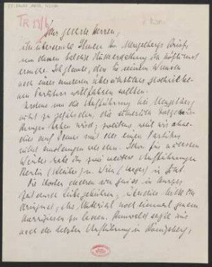 Brief an B. Schott's Söhne : 18.06.1928