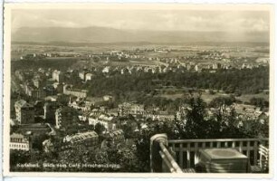 Karlsbad. Blick auf Karlsbad vom Café Hirschensprung