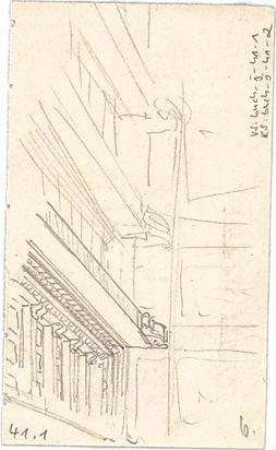 Bühlmann, Josef; Öffentl. Gebäude - Fassade (Studie)