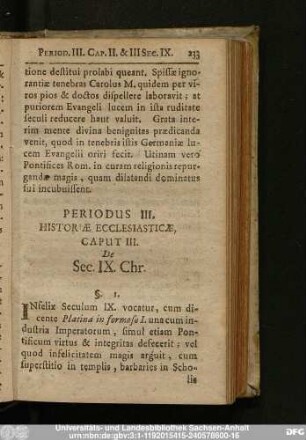 Caput III. De Sec. IX. Chr.