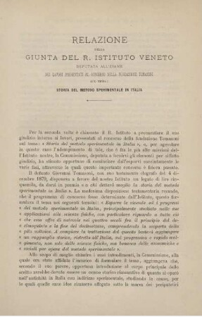 Storia del metodo sperimentale in Italia