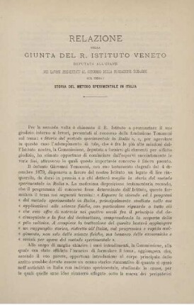 Storia del metodo sperimentale in Italia