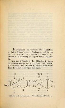 Beiträge zur Kenntnis der Chinolin-ana-sulfonsäure und einiger ihrer Derivate