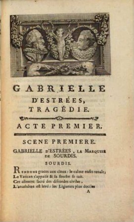 Gabrielle d'Estrées : Tragédie en 5 actes, et en vers