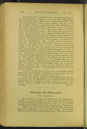 Autotypie mit Silbersalzen