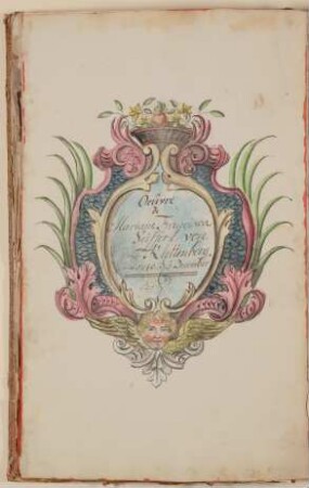 Wappenschild [aus einem Skizzenbuch der Marianne Franziska Seiffert von Klettenberg]