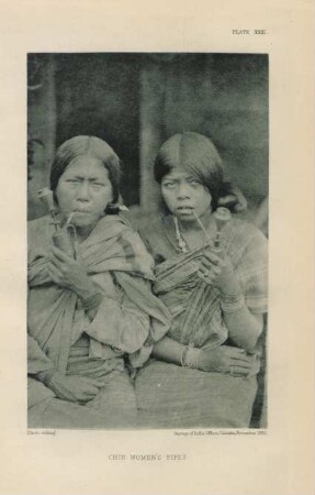 Plate XXIII. Chin women's pipes
