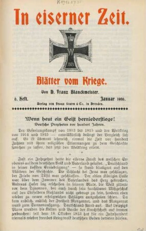 6. Heft, Januar 1916