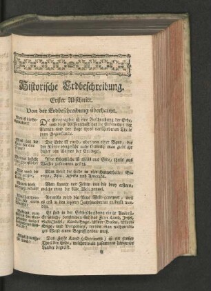 Erster Abschnitt. Von der Erdbeschreibung überhaupt.