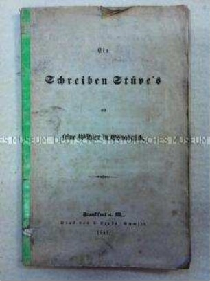 Schrift zur Deutschen Frage 1848