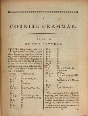 Archaeologia Cornu-Britannica or, an essay to preserve the ancient Cornish language : containing the rudiments of that dialect in a cornish grammar and Cornish-English vocabulary