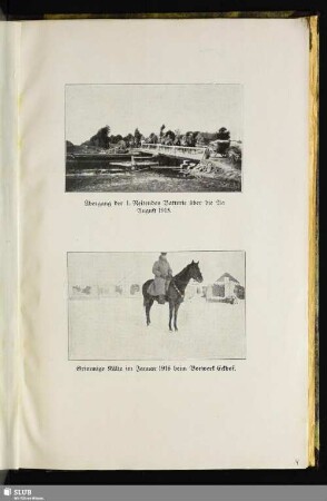 Grimmige Kälte im Januar 1916 beim Vorwerk Eckhof