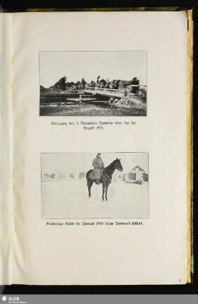 Grimmige Kälte im Januar 1916 beim Vorwerk Eckhof