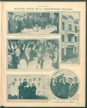 Algunas notas de la colectividad italiana [Fotografías]