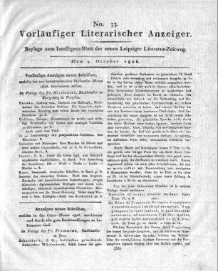 1806-10-04 : 33. Stück