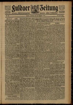Dritte Ausgabe vom Samstag, den 22. Dezember 1906.