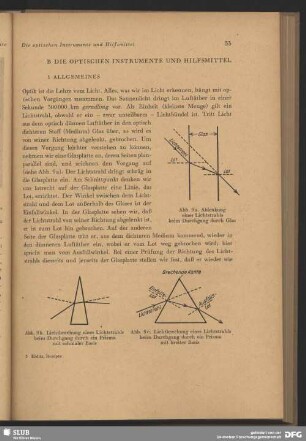 B Die optischen Instrumente und Hilfsmittel