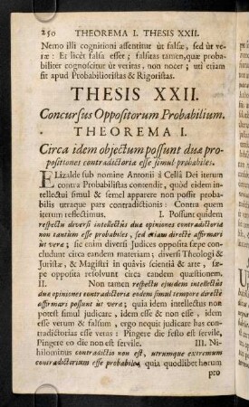250-262, Thesis XXII