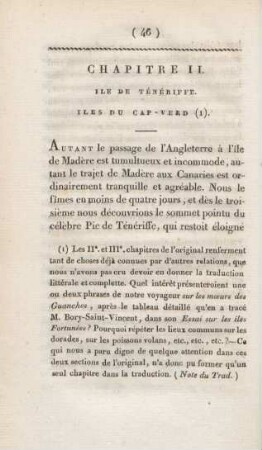 Chapitre II. Ile de Ténériffe. Iles du Cap-Verd