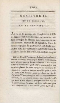Chapitre II. Ile de Ténériffe. Iles du Cap-Verd