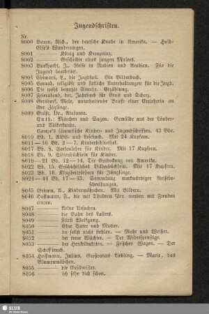 Jugendschriften