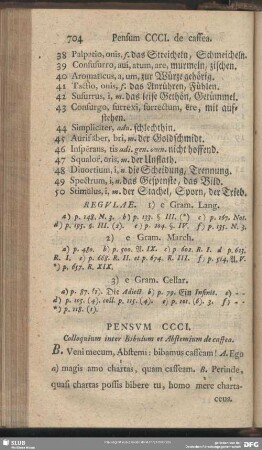 Pensum CCCI. - CCCX.