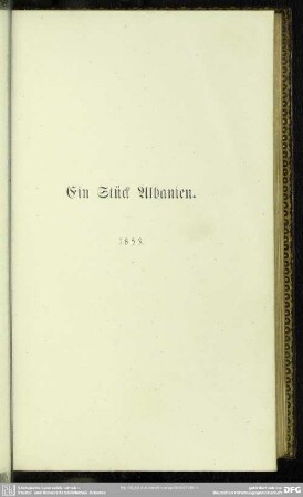 Ein Stück Albanien. 1853