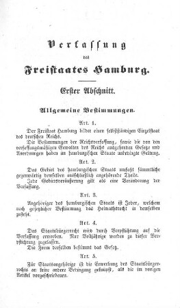 Erster Abschnitt. Allgemeine Bestimmungen.