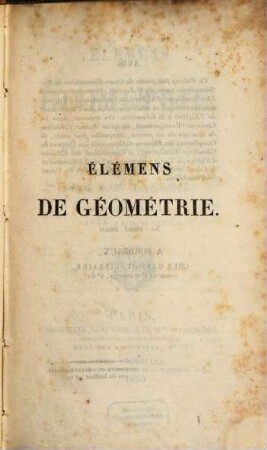 Élémens de géométrie