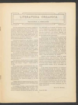 Literatura orgánica