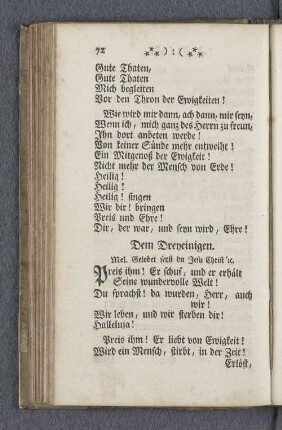 Dem Dreyeinigen.