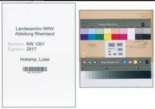 Entnazifizierung Luise Hokamp, geb. 00.00.0000 (Angest.)