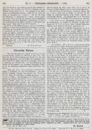 367-368 Literarische Notizen