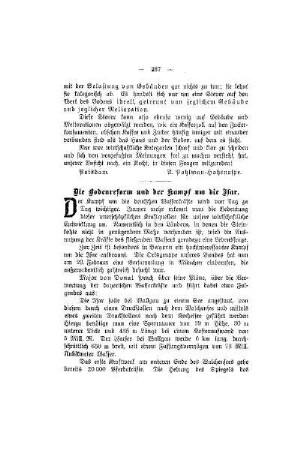Die Bodenreform und der Kampf um die Isar