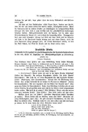 Praktische Winke : Lehrprobe bei Gelegenheit des Fortbildungskurus für Handarbeitslehrerinnen in der III. Klasse (6. Schuljahr) der Mädchenbürgerschule zu Bernburg