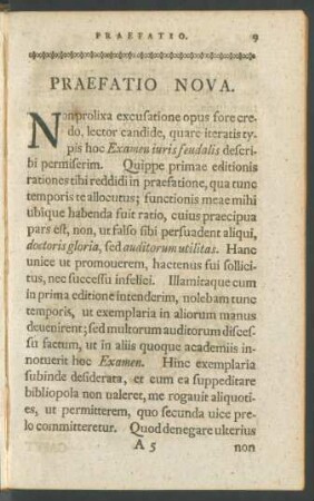Praefatio Nova