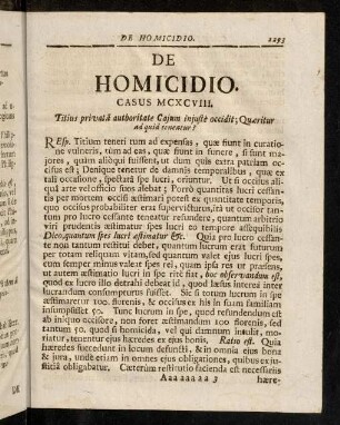 1293-1308, De Homicidio