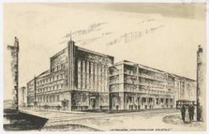 Wettbewerb Stadtsparkasse Bielefeld: Perspektivische Ansicht