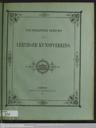 19.1877: Bericht des Leipziger Kunstvereins