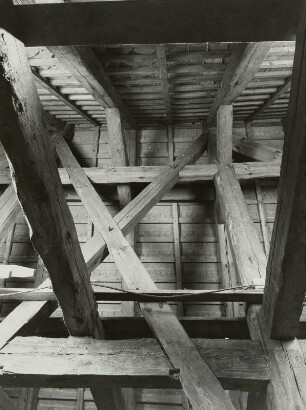 Radebeul. Berg- und Lusthaus Hoflößnitz (Sächsisches Weinbaumuseum Hoflößnitz; 1648-1650, E. Eckhardt). Dachgeschoß, Inneres