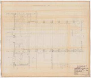Reichsluftfahrtministerium, Berlin: Eingangshalle Q1L und Treppenhaus: Grundriss 1:50