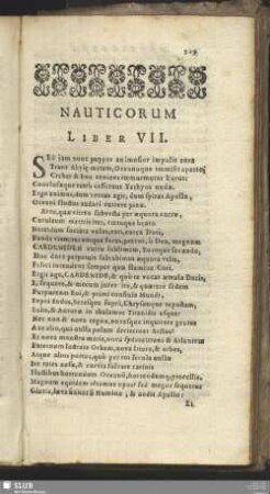 Nauticorum Liber VII.