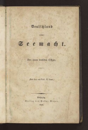 Deutschland eine Seemacht