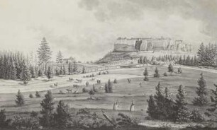 Prospekt der Festung Königstein in Sachsen
