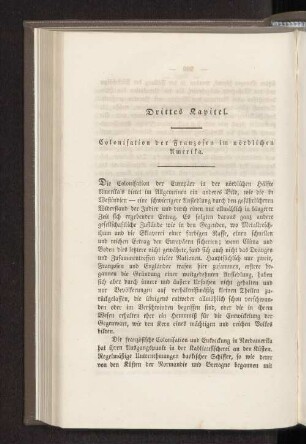 Drittes Kapitel. Colonisation der Franzosen im nördlichen Amerika.