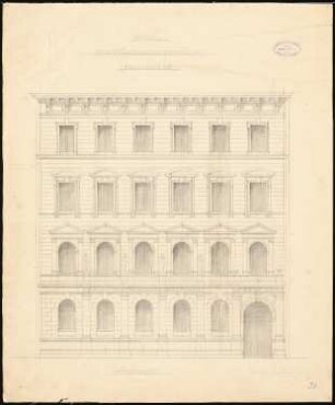Wohnhaus Falk-Ring, Mainz: Fassade 1:50