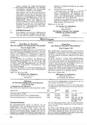 Mitteilung des Deutschen Pädagogischen Zentralinstituts : vom 10. Juli 1965