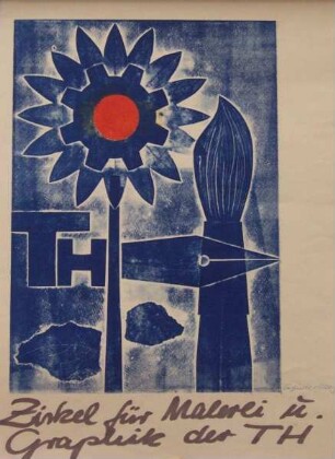 Plakat "Zirkel für Malerei und Grafik der TH"